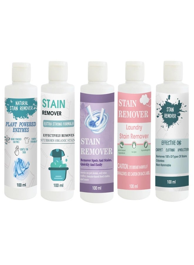 مجموعة مزيلات البقع من توفوس: مزيل بقع القمصان، والدمى، والبنفسجي، والوردي، والسماء | محلول تنظيف متعدد الأسطح للملابس والأقمشة والمفروشات (100 غرام لكل عبوة) - Image 1